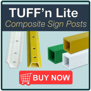 Buy composite sign posts online - TUFF'n LITE from Designovations